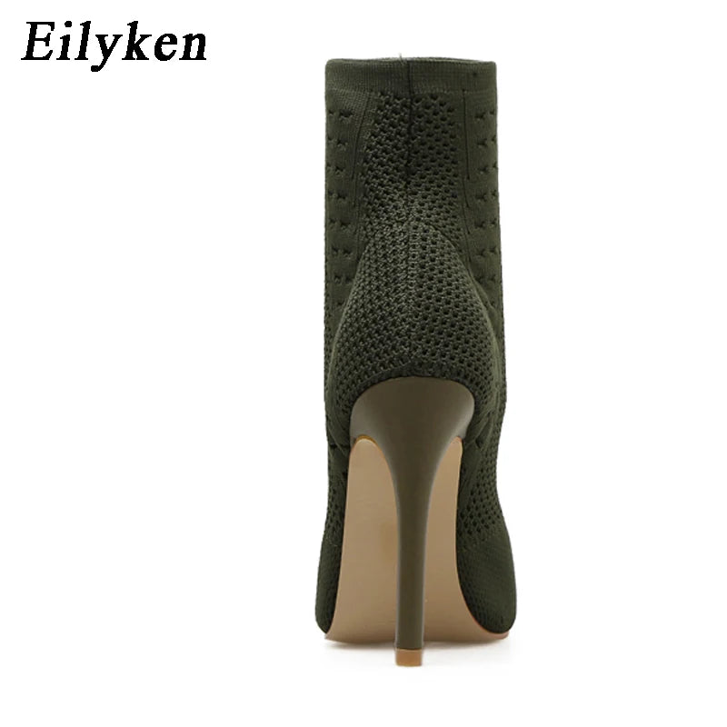 Discover the Eilyken New Style Peep Toe Ankle Boots! These stretchy women's booties feature a breathable fabric that's perfect for any outing. Stylish and comfortable, they're a fantastic addition to your wardrobe!