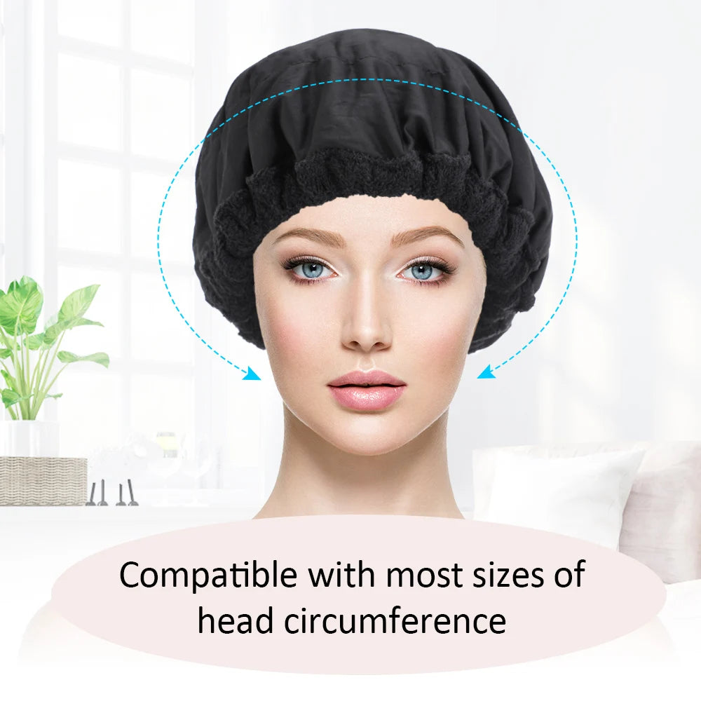 "✨ Flaxseed Microwave Hair Care Cap: Wireless Thermal Steamer for Deep Conditioning! Perfect for oil treatments, repair, and nourishment – bring salon-quality hair care to your home effortlessly! 💆‍♀️"