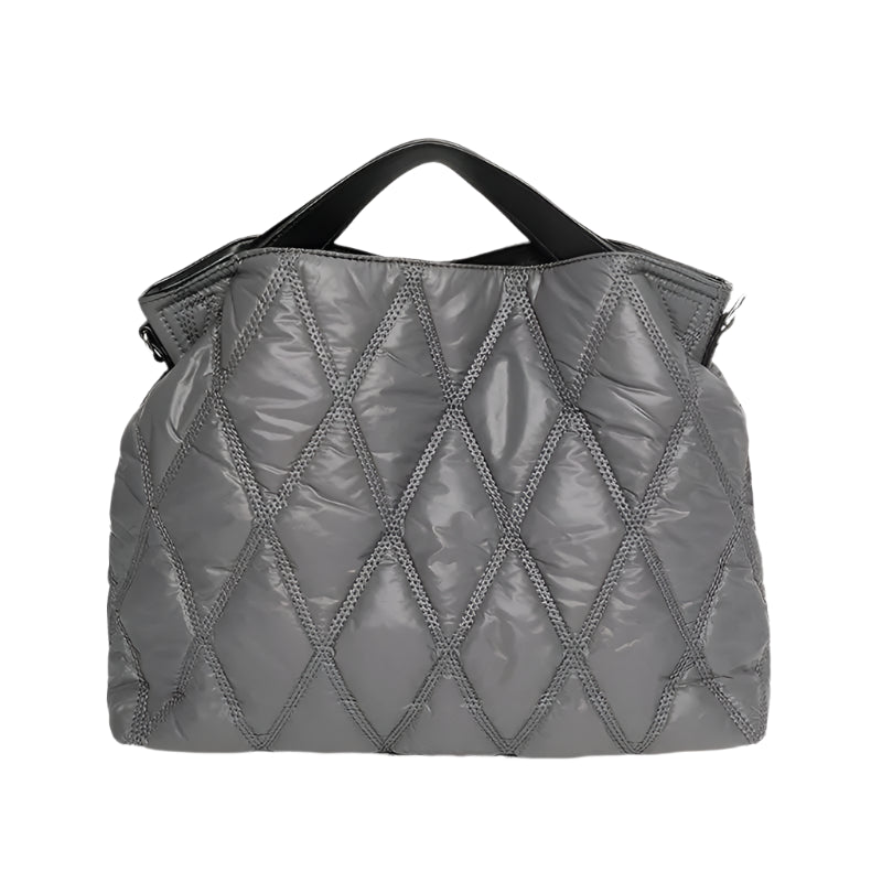 **"Designer Rhombus Quilted Shoulder Bag"**  
Handpicked for Tye Meshun's Boutique, this spacious nylon crossbody tote features a padded design and chic rhombus quilting—perfect for blending luxury style with everyday funct