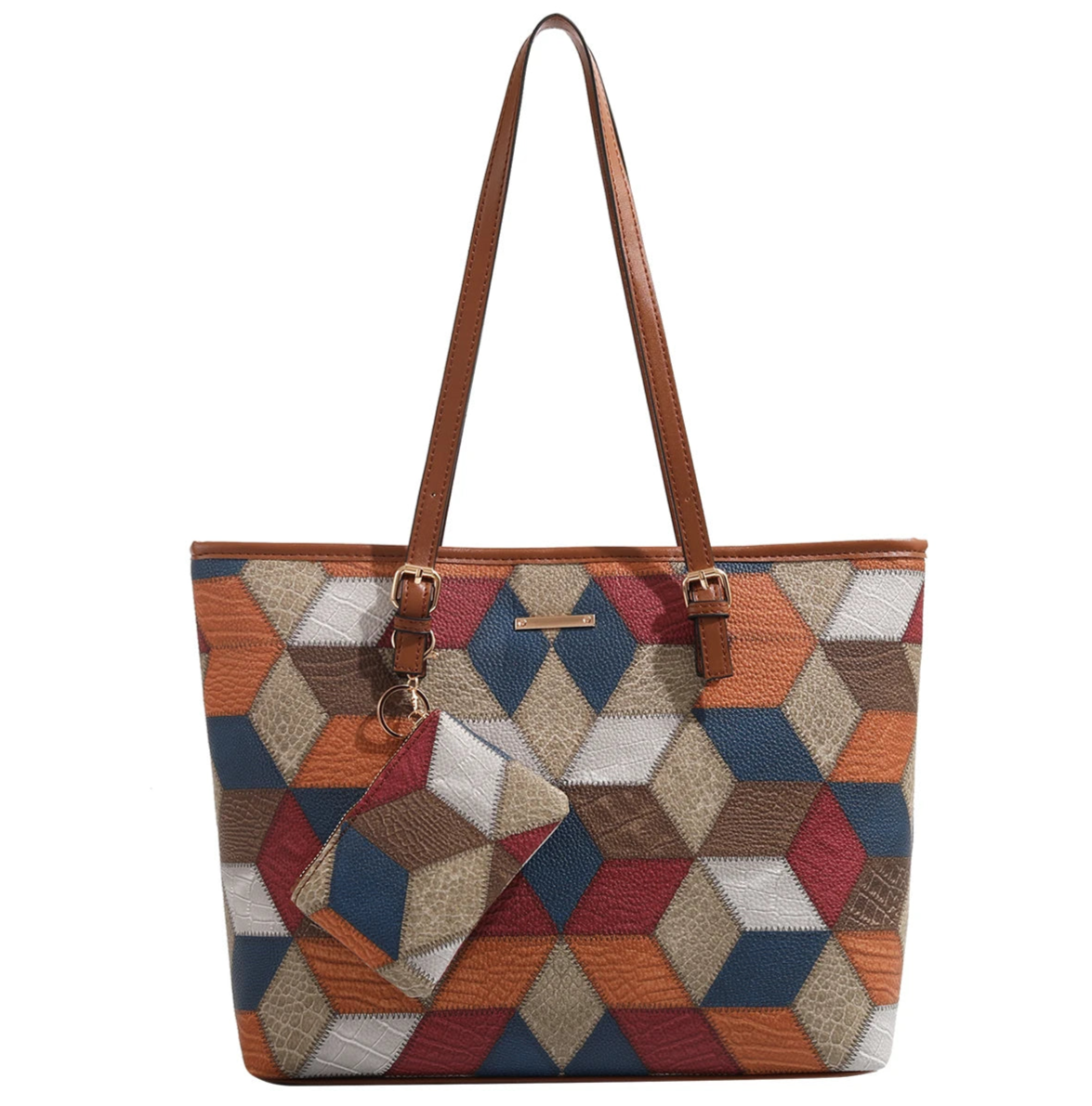 **"Women's Cross Pattern Shoulder Bag"**  Discover simple sophistication with Tye Meshun's cross pattern shoulder bag. Crafted with elegance in mind, this fashion-forward accessory is perfe