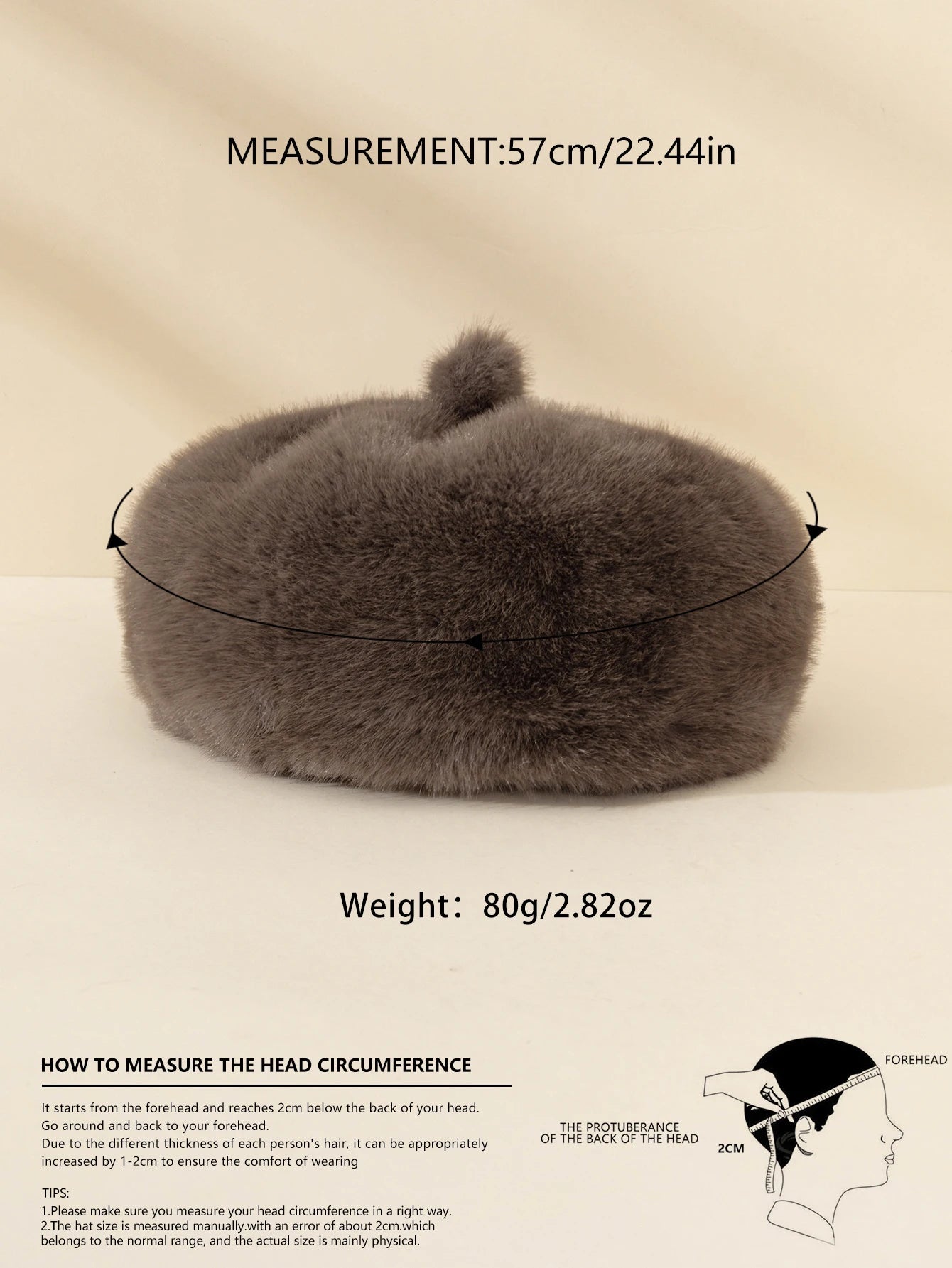 Women's Cold-Resistant Plush Beret - Stylish & Warm | Tye Meshun's Boutique