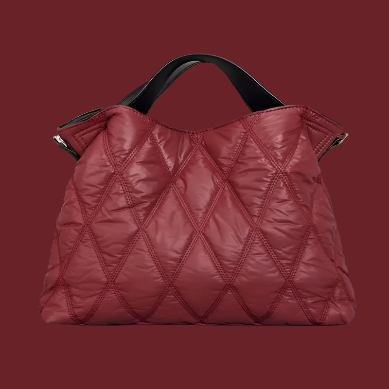 **"Designer Rhombus Quilted Shoulder Bag"**  
Handpicked for Tye Meshun's Boutique, this spacious nylon crossbody tote features a padded design and chic rhombus quilting—perfect for blending luxury style with everyday funct