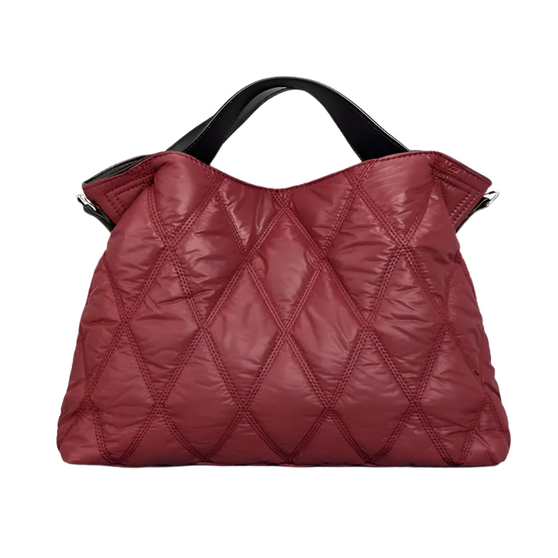 **"Designer Rhombus Quilted Shoulder Bag"**  
Handpicked for Tye Meshun's Boutique, this spacious nylon crossbody tote features a padded design and chic rhombus quilting—perfect for blending luxury style with everyday funct