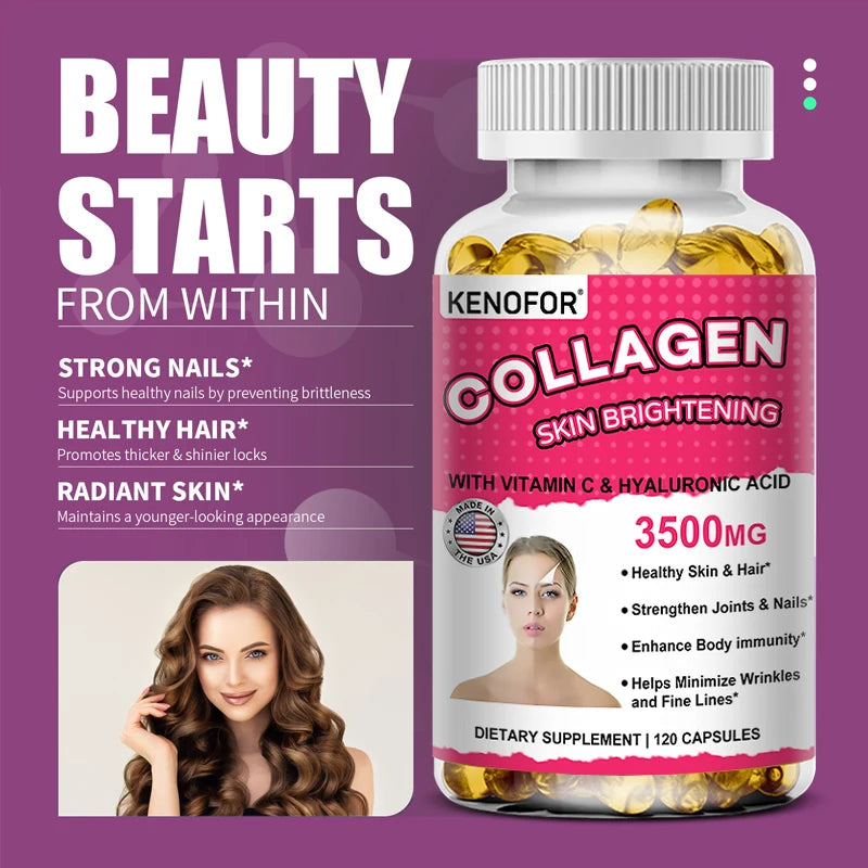 "✨ Vital Vitamins Collagen: A beauty-boosting complex with Biotin, Hyaluronic Acid, and Vitamin C. Designed for women to support anti-aging, healthy hair, glowing skin, and strong nails. Radiate beauty from within! 💊🌿