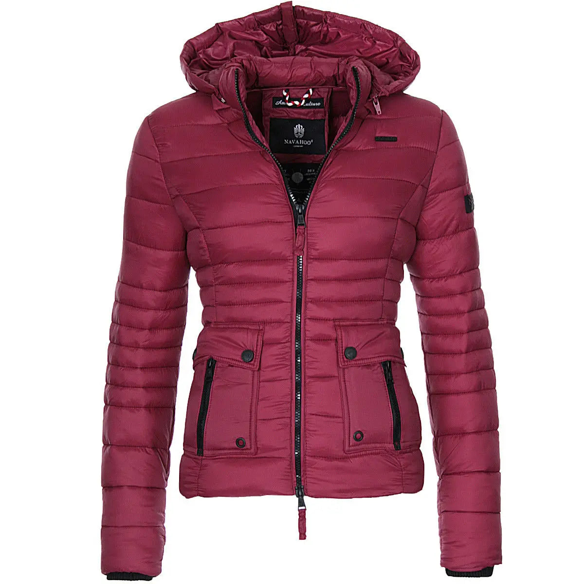 Discover the perfect autumn and winter companion with our Women's Hooded Slim Cotton Coat. This solid color jacket is designed to keep you warm and stylish, offering a sleek silhouette that complements any outfit. Embrace the