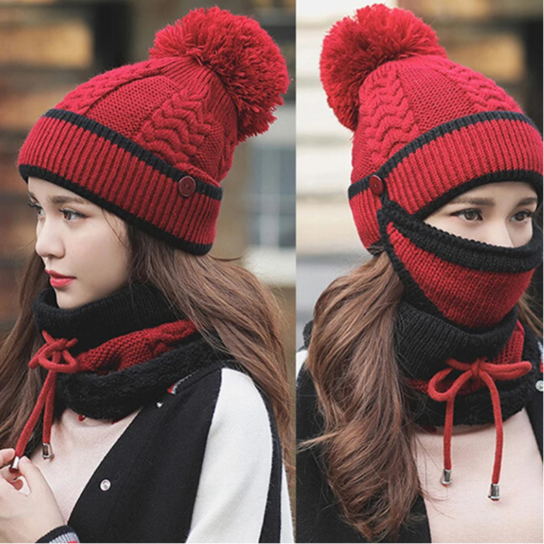 Women's Winter Knit Set - Hat, Scarf & Gloves | Tye Meshun's Boutique