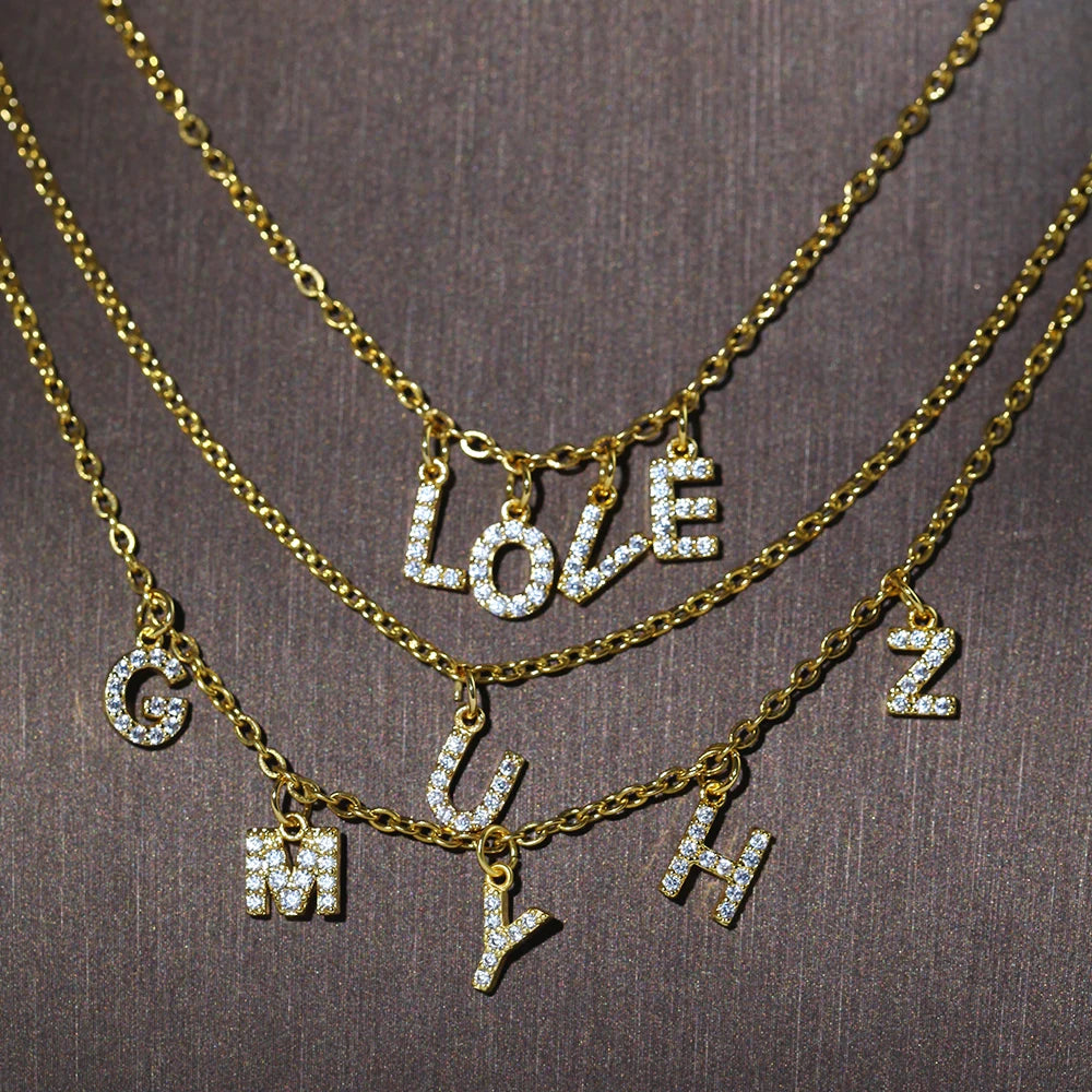 **"A-Z Letter Pendant Necklaces"**  
Handpicked for Tye Meshun's Boutique, these chic stainless steel necklaces let you shine with a personalized initial. Perfect for everyday layering or gifting, they add a hint of sparkle t