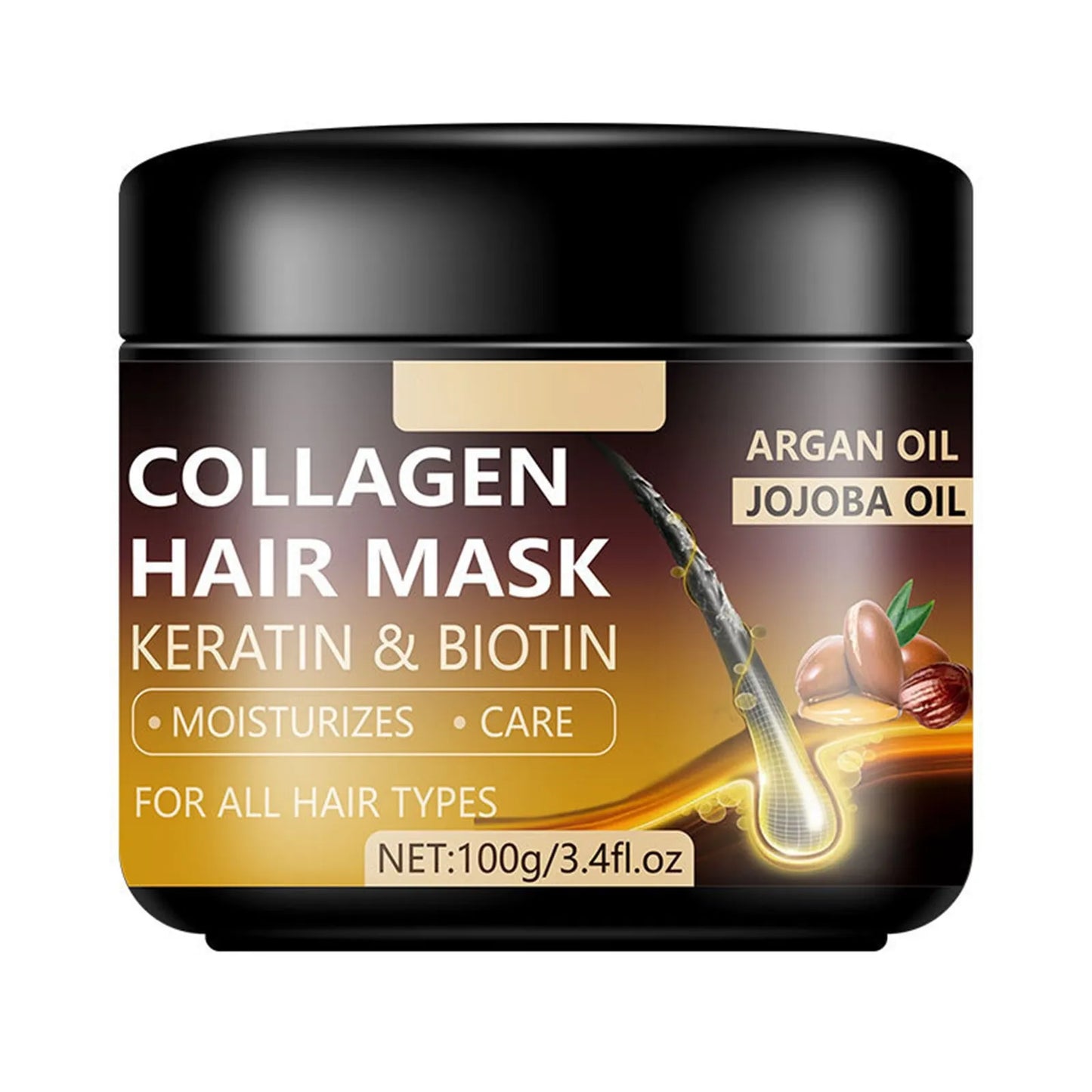 "💖 Transform your hair with the Collagen Non-Evaporation Mask! This game-changer deeply nourishes and repairs dry, damaged strands, leaving your locks soft, smooth, and revitalized.