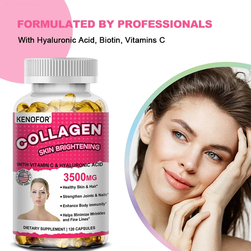 "✨ Vital Vitamins Collagen: A beauty-boosting complex with Biotin, Hyaluronic Acid, and Vitamin C. Designed for women to support anti-aging, healthy hair, glowing skin, and strong nails. Radiate beauty from within! 💊🌿