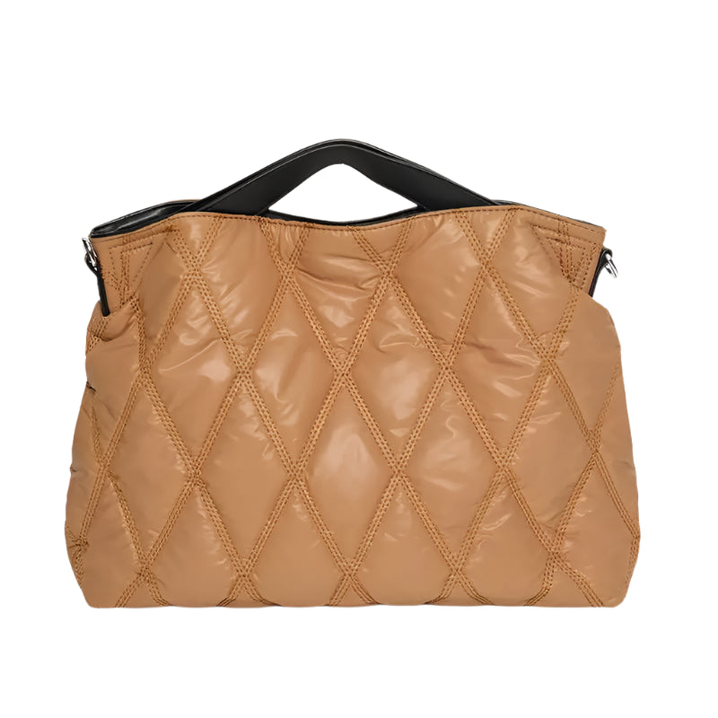 **"Designer Rhombus Quilted Shoulder Bag"**  
Handpicked for Tye Meshun's Boutique, this spacious nylon crossbody tote features a padded design and chic rhombus quilting—perfect for blending luxury style with everyday funct