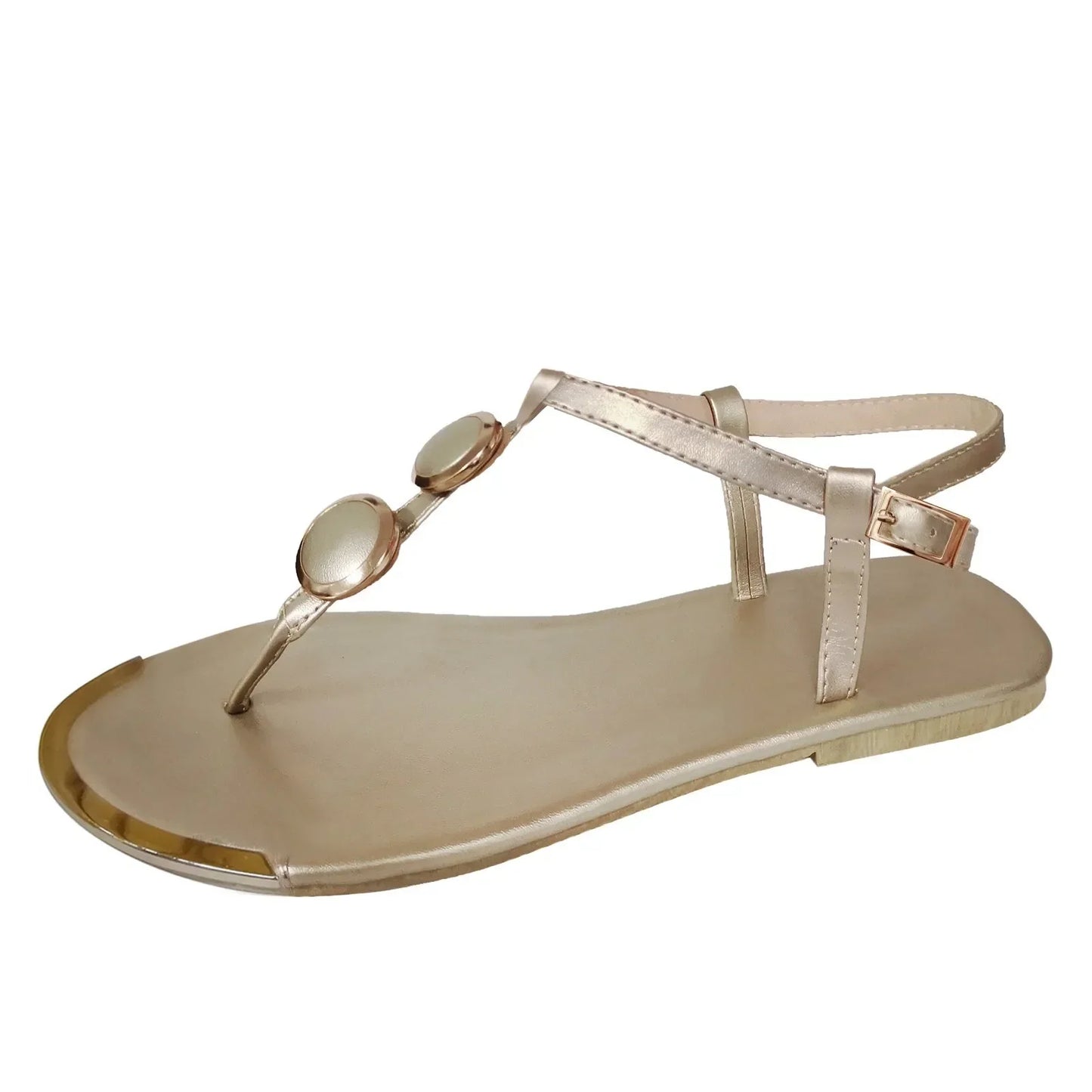 **"2024 Rome Summer Sandals"**  
Elevate your warm-weather style with Tye Meshun's 2024 Rome Summer Sandals. Perfect for beach outings or casual strolls, these flip-flop sandals feature chic metal accents and a comfortable fl