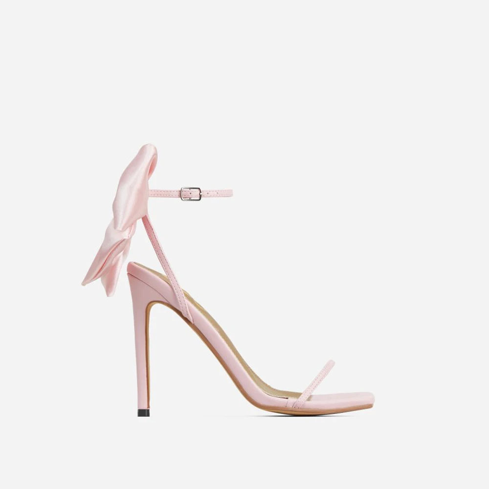 Discover the charm of Aneikeh Butterfly-Knot Sandals! With their sleek square toe, slender heels, and a minimalist yet sweet buckle strap, these open-toe sandals are the epitome of elegance. The pleated design adds a touch of