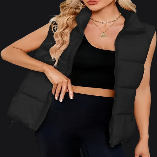 **"Women's Sleeveless Cotton-Padded Vest Jacket"**  
Elevate your layering game with Tye Meshun's sleeveless cotton-padded vest jacket. Designed for cozy comfort and effortless style, this loose-fit parka features a sleek zip