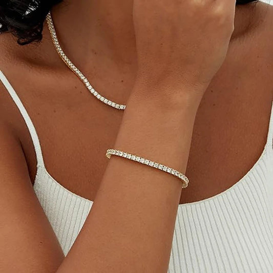 Handpicked for Tye Meshuns Boutique, this 3mm plain circle zircon metal bracelet embodies European and American style. It is high-end, personalized, and fashionable.